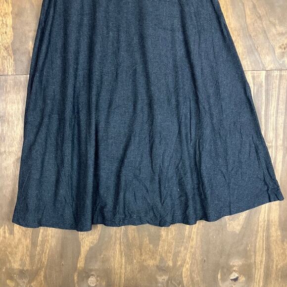 Artisan NY Womens Dress Gray White Striped High Neck Sleeveless Stretch Small - Picture 3 of 12